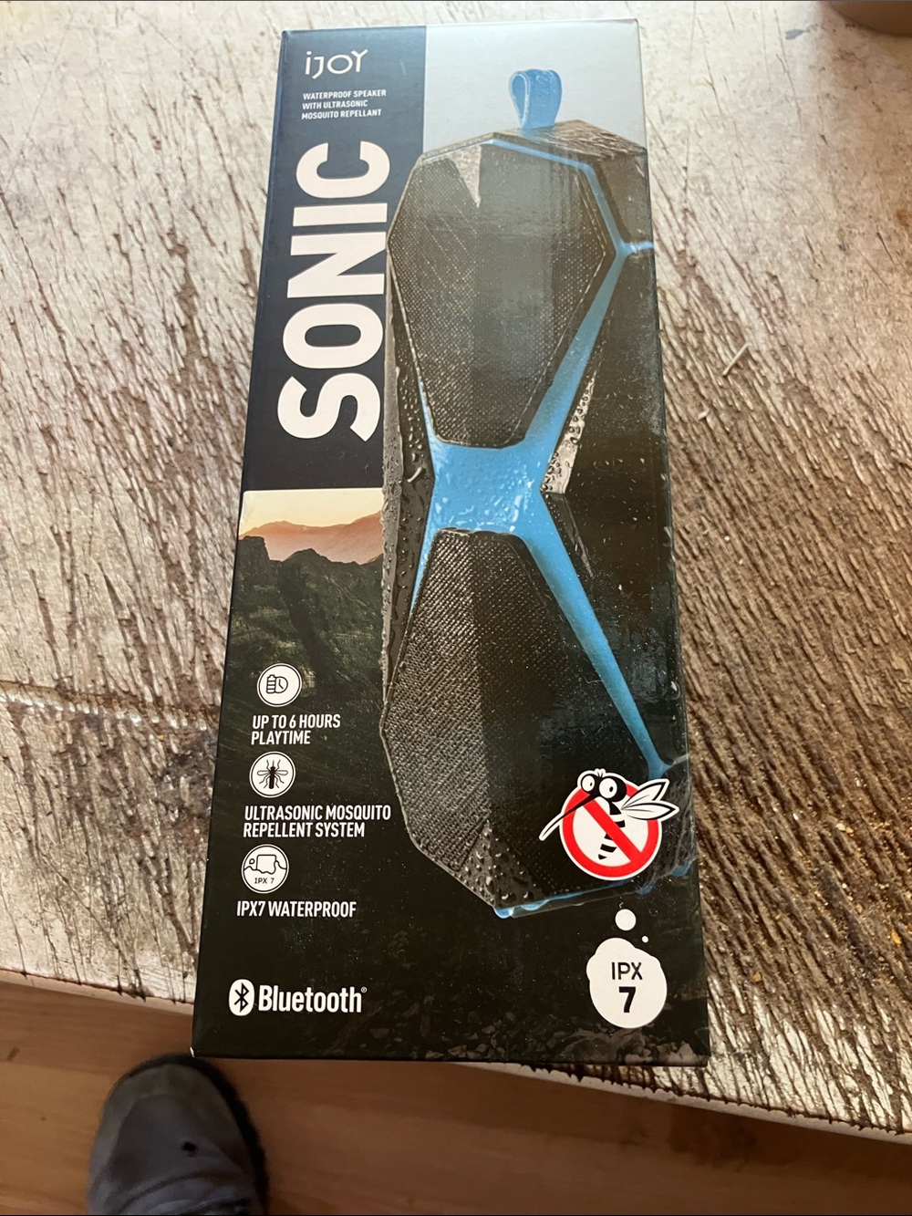 iJoy SONIC Bluetooth Waterproof Speaker - Black & Blue